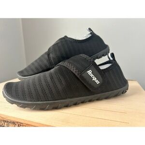 Racqua Water Shoes Black Hook and Loop Slip On water shoes